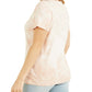GUESS Women's Cotton Stargazing Easy Tee Beige Size Large