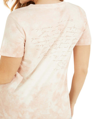 GUESS Women's Cotton Stargazing Easy Tee Beige Size Large