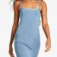GUESS Women's Rashelle Crisscross Open Back Bodycon Dress Blue