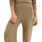 GUESS Women's Tamara Cable Knit Pants Green Size X-Large