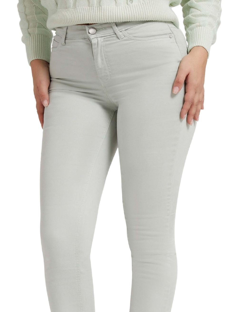 GUESS Women's 1981 High Rise Skinny Jeans Green Size 24X29