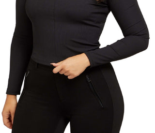 GUESS Women's Cold Shoulder Crossover Halter Top Black Size X-Large