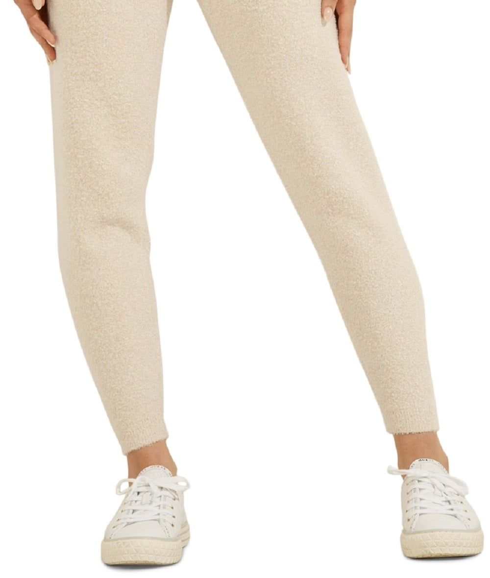 GUESS Women's Es Reeda Jogging Pants Beige Size Medium