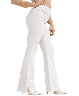 GUESS Women's Jossy High Rise Flared Leg Jeans White Size 29