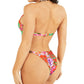 GUESS Women's Printed One Piece Swimsuit Red Size Large