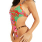 GUESS Women's Printed One Piece Swimsuit Red Size Large