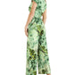 GUESS Women's Candice Tropical Print Jumpsuit Green Size Small