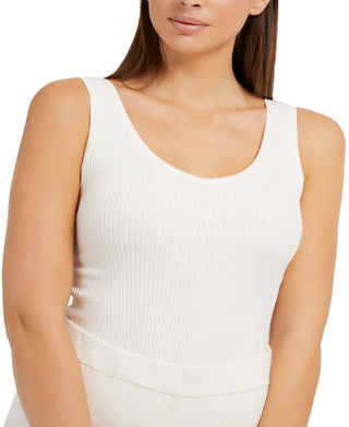 GUESS Women's Alexia Sweater Knit Bodysuit White Size Medium