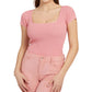 GUESS Women's Marlene Cropped Sweater Pink Size X-Large