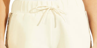 GUESS Women's Britney Drawstring Shorts White Size Large