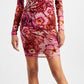 GUESS Women's Jemma Printed Mini Dress Pink Size Medium