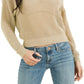GUESS Women's Kara Open Stitch Sweater Beige Size X-Small