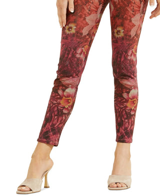 GUESS Women's 1981 Printed Skinny Jeans Pink Size 24X29