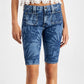 GUESS Women's Mika Denim Bermuda Shorts Blue Size 28