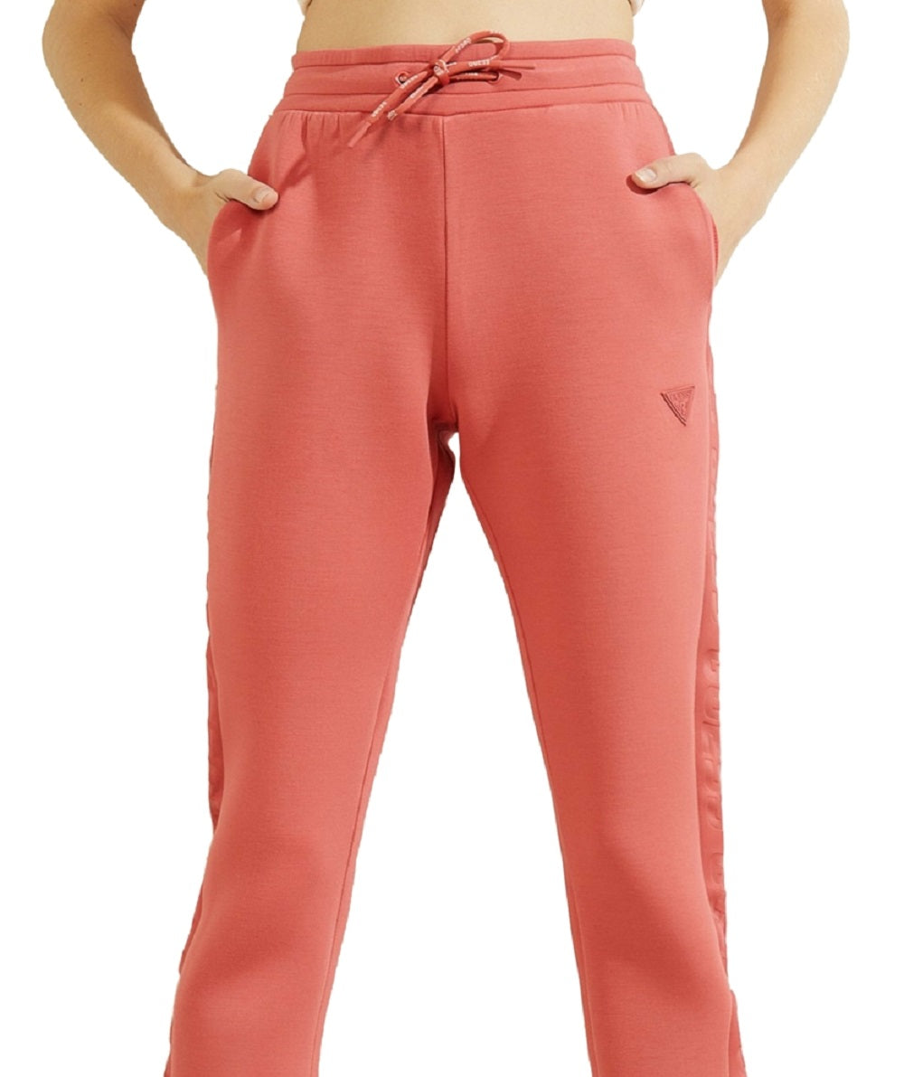 GUESS Women's Allie Graphic Jogger Pants Red Size Medium