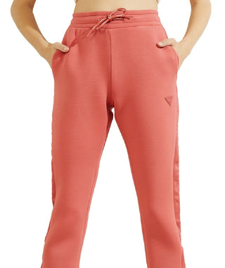 GUESS Women's Allie Graphic Jogger Pants Red Size Medium