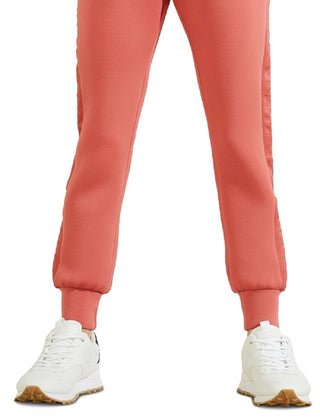 GUESS Women's Allie Graphic Jogger Pants Red Size Medium