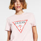 GUESS Women's Logo Graphic T-Shirt Pink Size X-Small