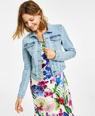 GUESS Women's Trucker Jacket Blue Size X-Small