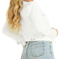 GUESS Women's Sexy Denim Trucker Jacket White Size Large