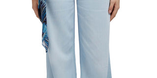 GUESS Women's Super High Wide Leg Jeans Blue Size 25X33