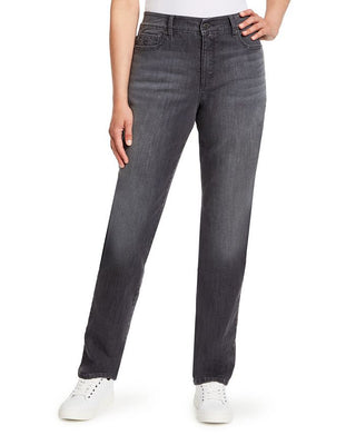 Gloria Vanderbilt Women's Amanda Classic Straight Jeans Gray Size 8