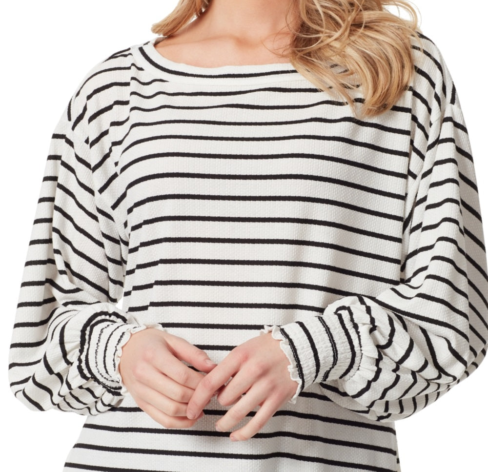 Jessica Simpson Women's Veera Solid Crewneck Blouse White Size X-Small