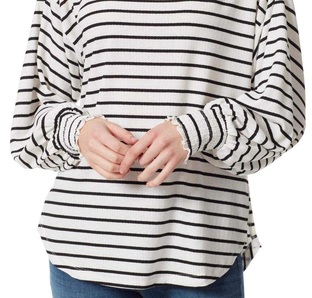 Jessica Simpson Women's Veera Solid Crewneck Blouse White Size X-Small