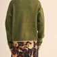 &Merci - Contrast Knit Scalloped Edge Sweater