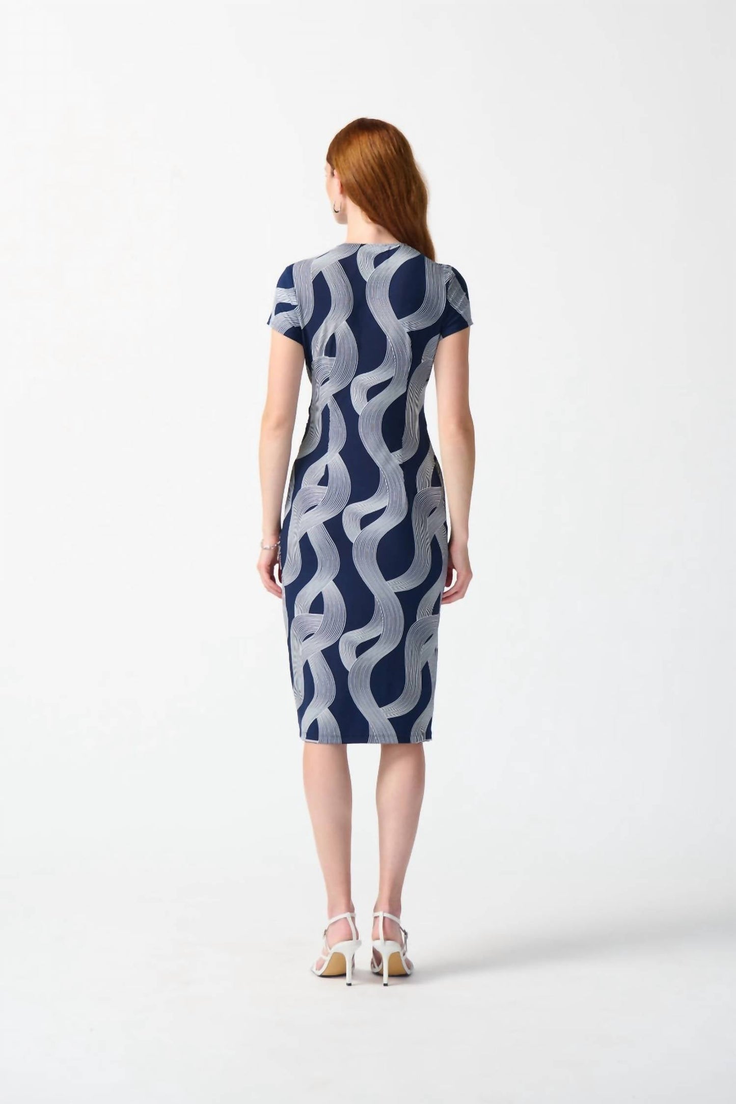 Joseph Ribkoff - Abstract Print Wrap Dress