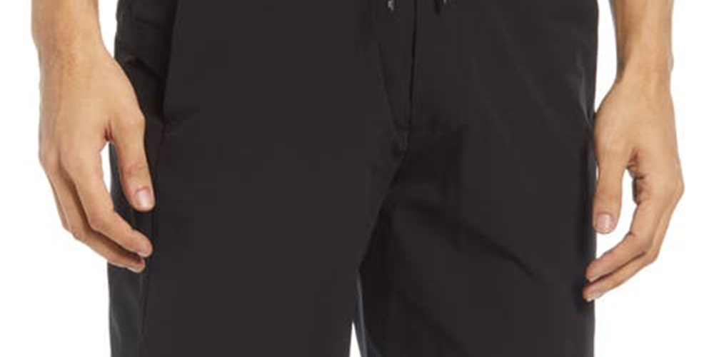 ON Men's 3 in 1 Hybrid Running Shorts Black Size Large