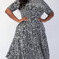 The Curve La - Plus Size Lurex Knit Short Sleeve Midi Dress With Pockets