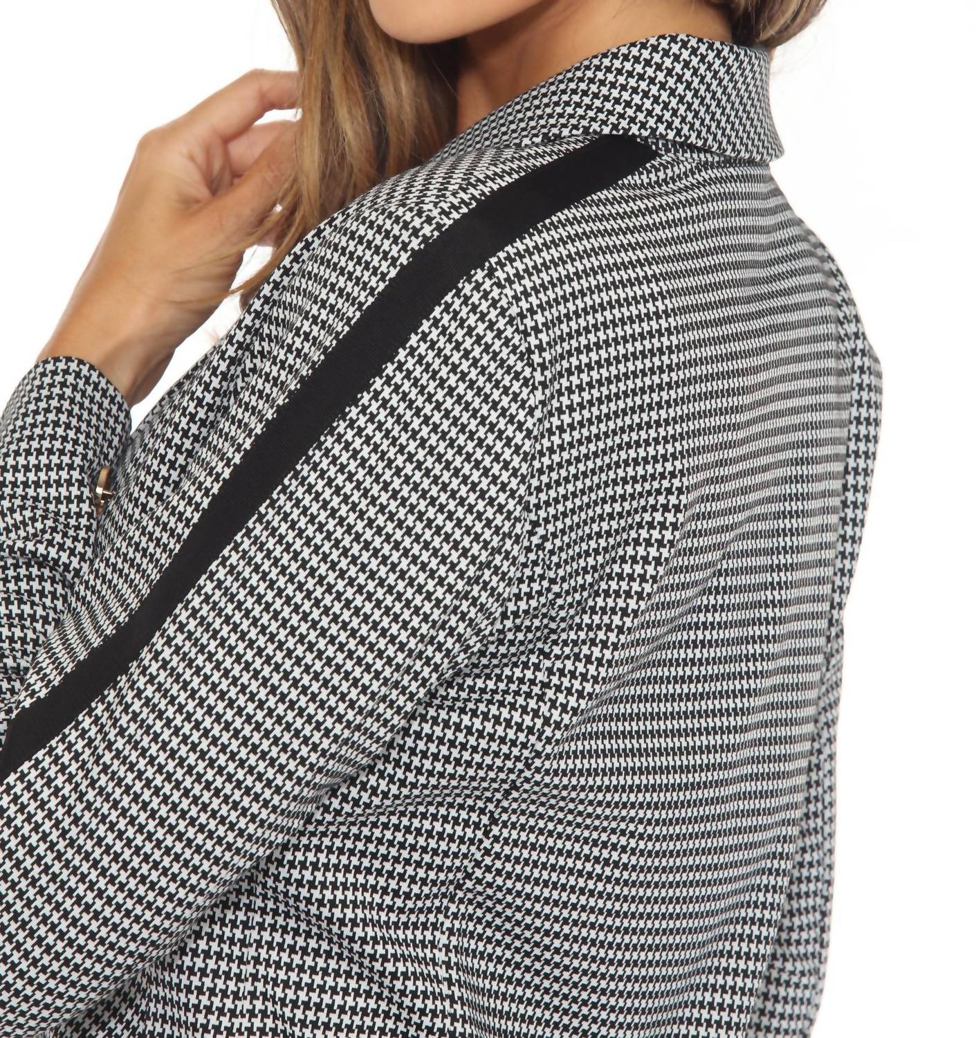 Joseph Ribkoff - Houndstooth Double Breasted Blazer