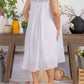 Karen T Design - Sleeveless A-line Midi Dress With Floral Detail