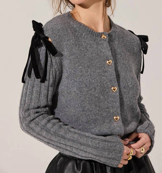 Astr - Melvie Bow Detail Cardigan