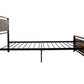 Twin Size Metal Bed Sturdy System Metal Bed Frame, Modern Style And Comfort - Black