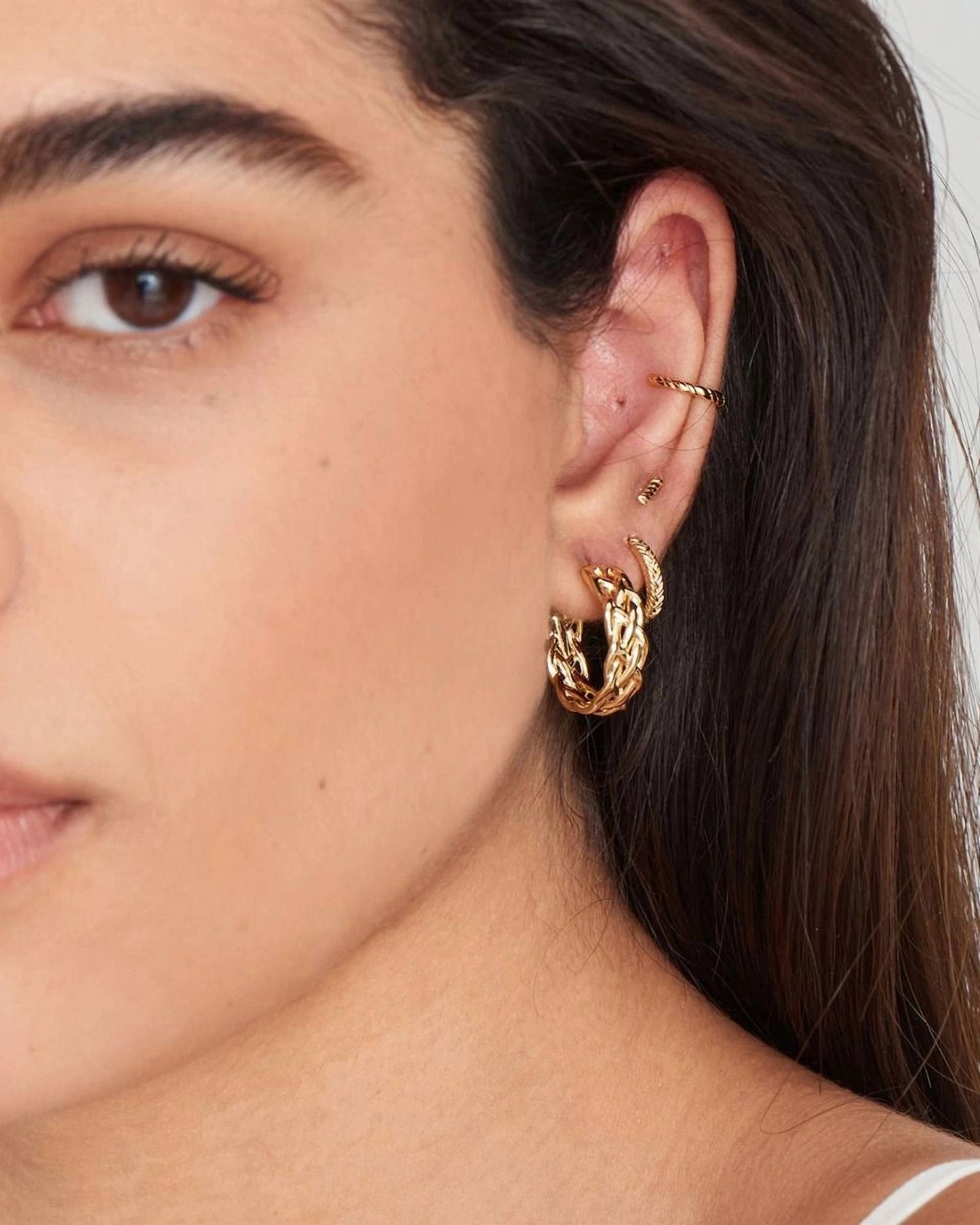 Ania Haie - Women's Rope Chunky Hoop Earrings