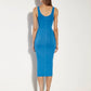 Enza Costa - SILK RIB TANK MIDI DRESS