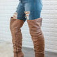 Surelymine - Women's Unmatchable Pointy Slouchy Knee And Thigh High Boots