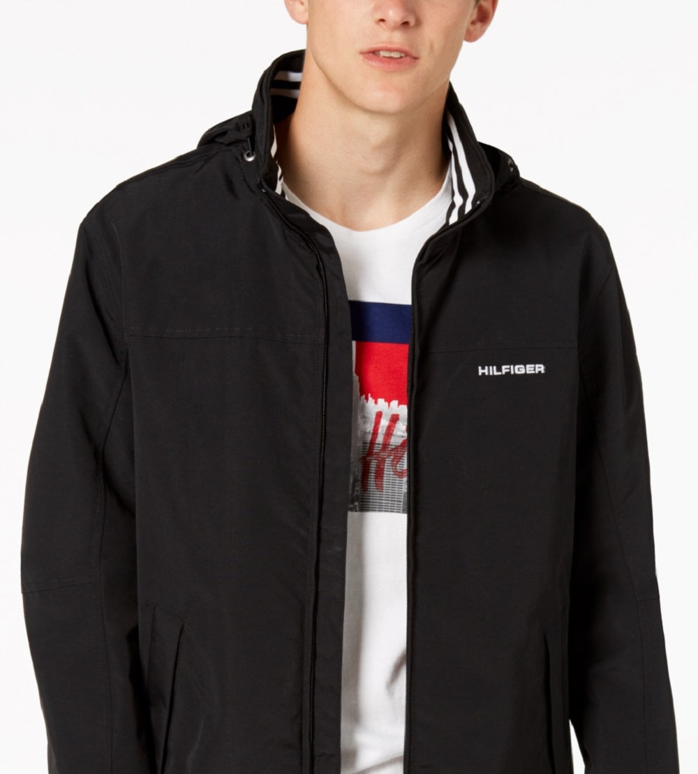 Tommy Hilfiger Men's Regatta Jacket Black Size Large