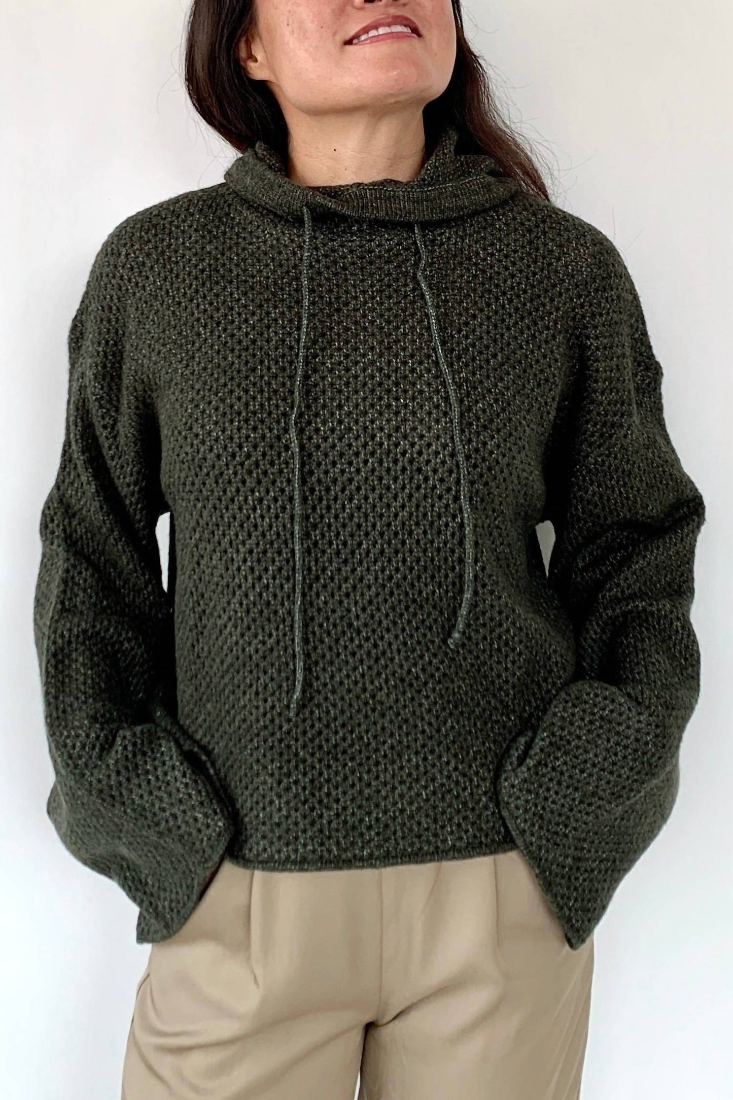 124 Voltaire - Cozy At Home Knit Hoodie