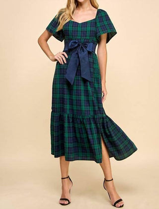 Tcec - Countryside Chic Plaid Midi