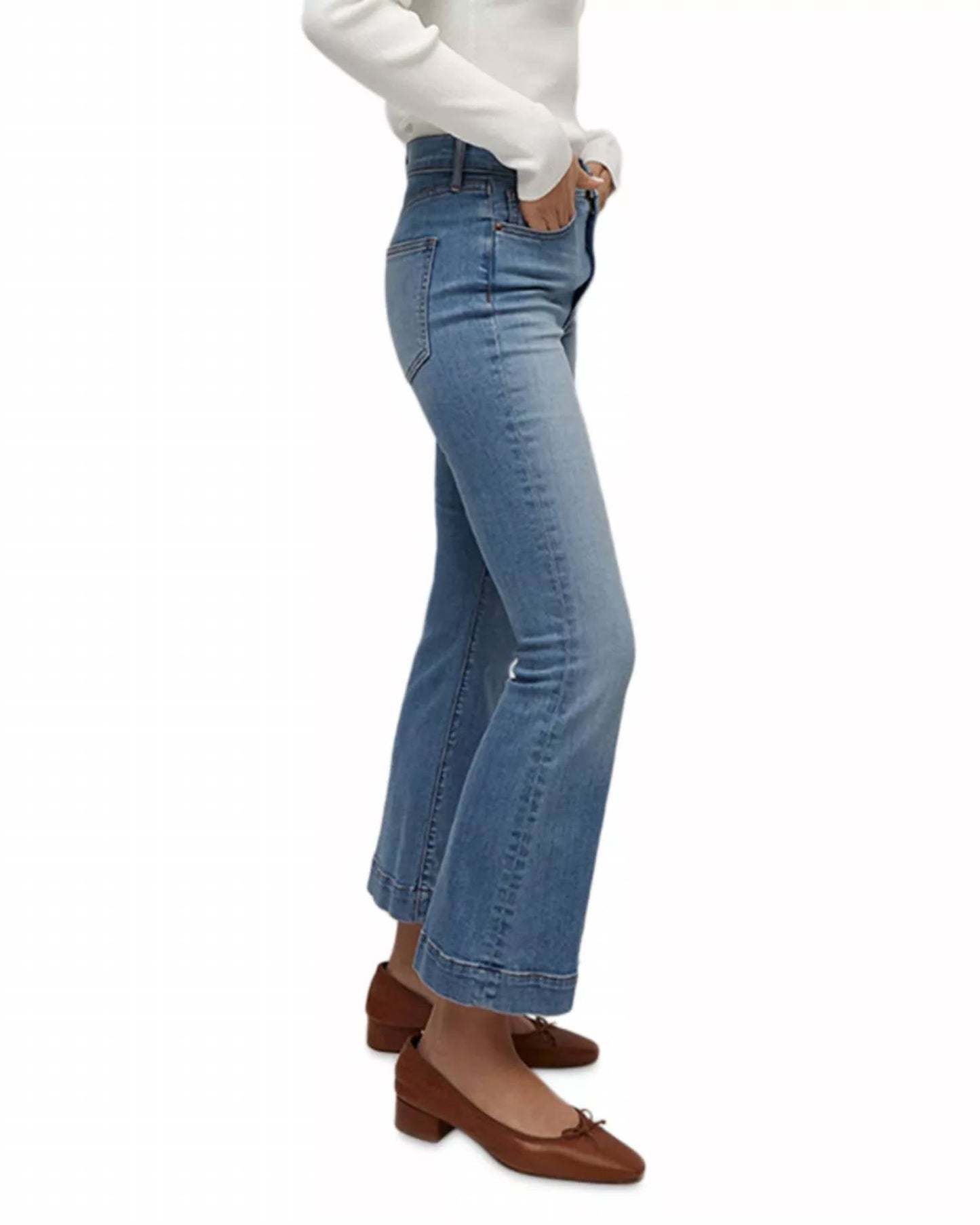 Veronica Beard - Carson High Rise Ankle Flare Jeans
