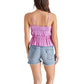 Steve Madden - Solange Ruched Peplum Camisole
