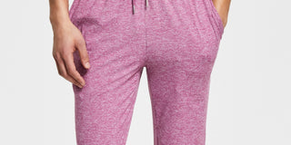 Alfani Men's Drawstring Tech Pants Purple Size Medium