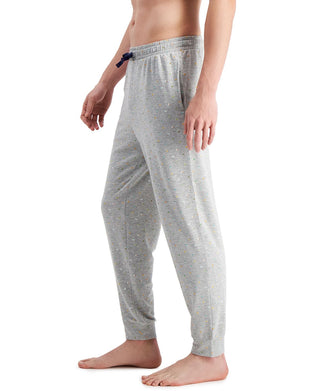 Club Room Men's Lightweight Nautical Flag Print Jogger Pajama Pants Gray Size X-Large