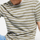 INC International Concepts Men's Striped Slub T-Shirt Green Size Small