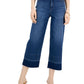INC International Concepts Women's High Rise Cropped Wide Leg Jeans Blue Size 6