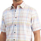 Club Room Men's Plaid Print Shirt White Size Small