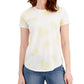Style & Co Women's Floral Cotton T-Shirt White Size XX-Large